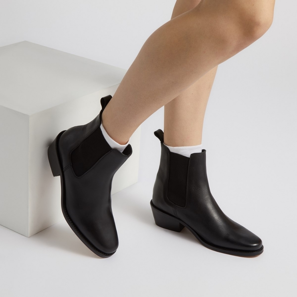 Little Burgundy Black Ankle Boots